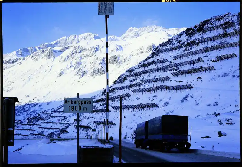 Passstrasse am Arlbergpass