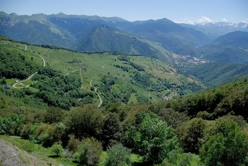 Passstrasse am Col d’Aspin