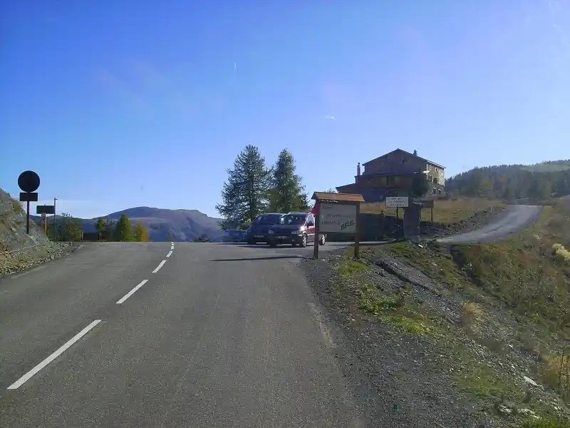 Passstrasse am Col de la Couillole