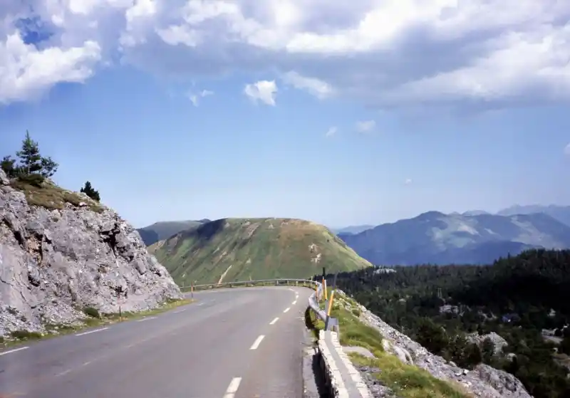 Passstrasse am Col de la Pierre Saint-Martin