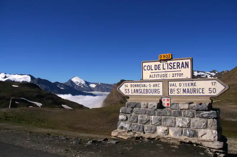 Passstrasse am Col de l’Iseran