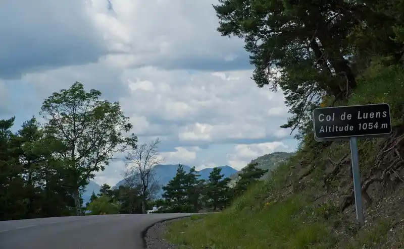 Passstrasse am Col de Luens