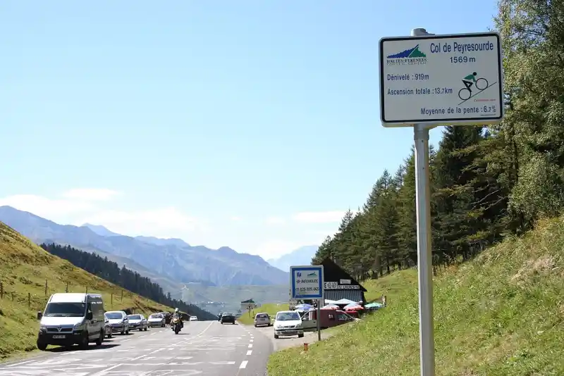 Passstrasse am Col de Peyresourde