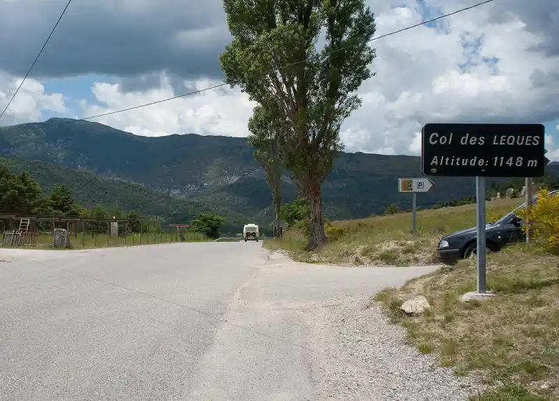 Passstrasse am Col des Lèques