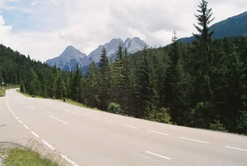 Passstrasse am Fernpass