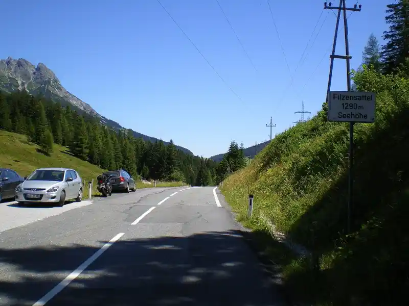 Passstrasse am Filzensattel