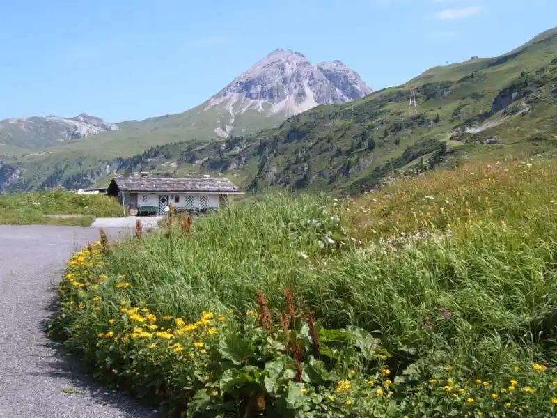Passstrasse am Flexenpass