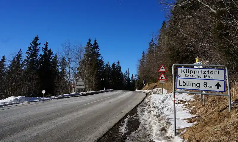 Passstrasse am Klippitztörl